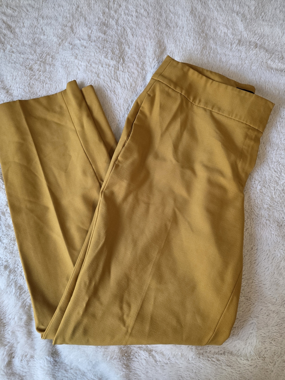 Black Label by Evan-Picone Women's Yellow Straight Dress Pants Pockets